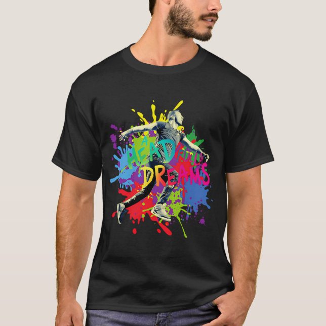 Camiseta Coldplay Splash Colorido (Frente)