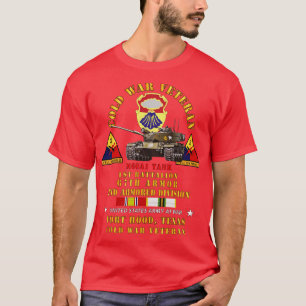 Camiseta ColdVet 1rua Bn 67th Armor segundo AR Div Ft Hood 