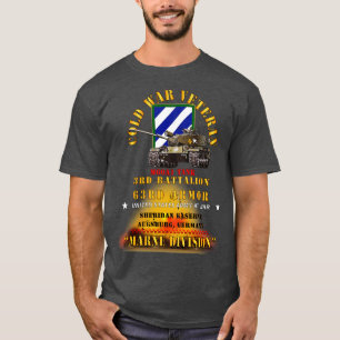 Camiseta ColdVet 3rd Bn 63rd Armor 3rd Inf Div Augsberg FRG