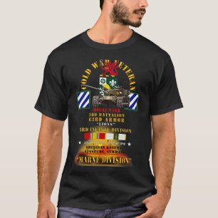 Camiseta ColdVet 3rd Bn 63rd Armor 3rd Inf Div Augsberg FRG
