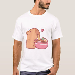Camiseta Cole Capybara Eating Ramen