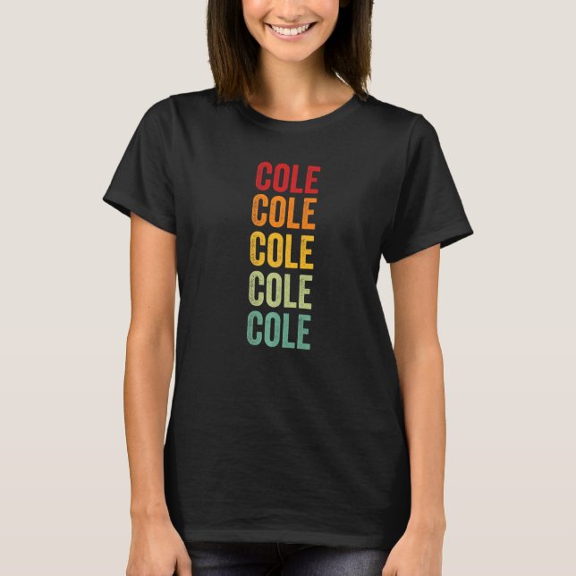 Camiseta Cole County Missouri Rainbow Text (Frente)