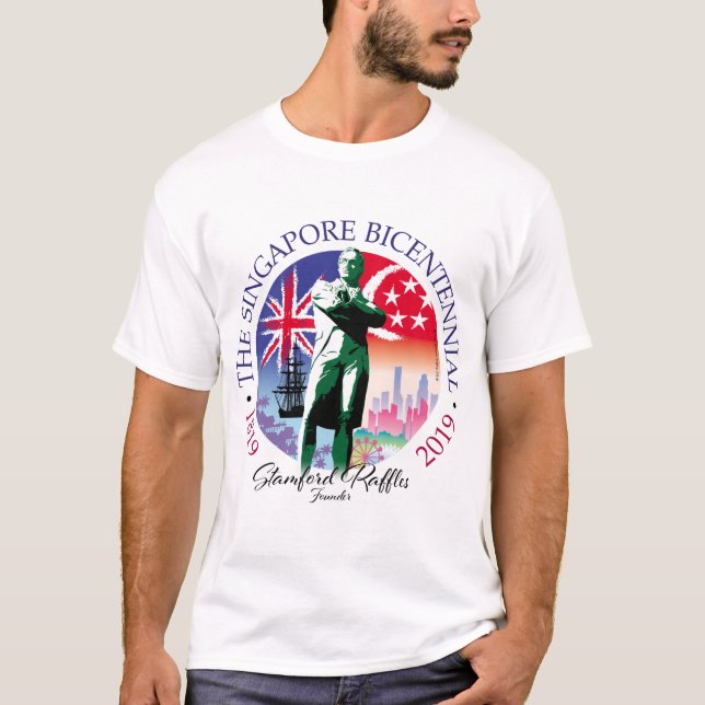Camiseta Coleção Bicentenária de Cingapura v2 - Tecidos lev (Frente)