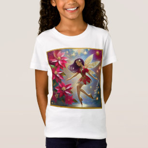 Camiseta Coleção Christmas Fairy - Cabelo Roxo Liso