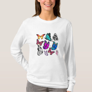 Camiseta Coleção Colorida de Borboletas – Voando pela Natur
