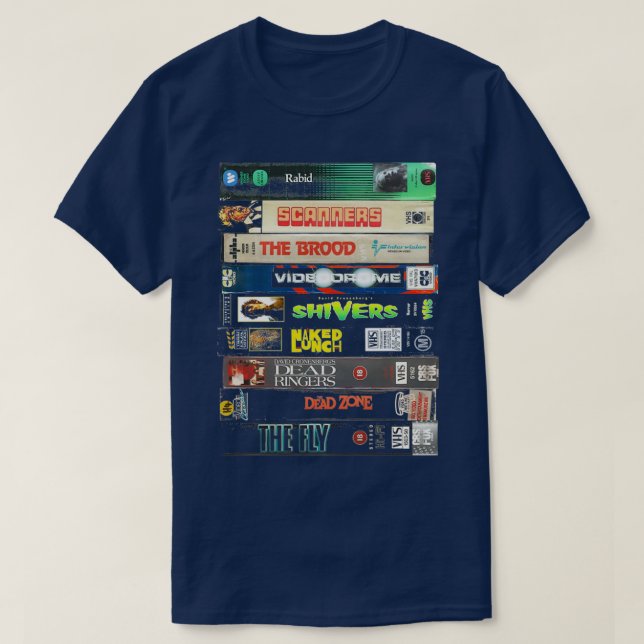 Camiseta Coleção Cronenberg VHS  (Frente do Design)