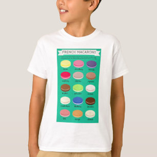 Camiseta Coleção da alegria do padeiro: Francês Macarons