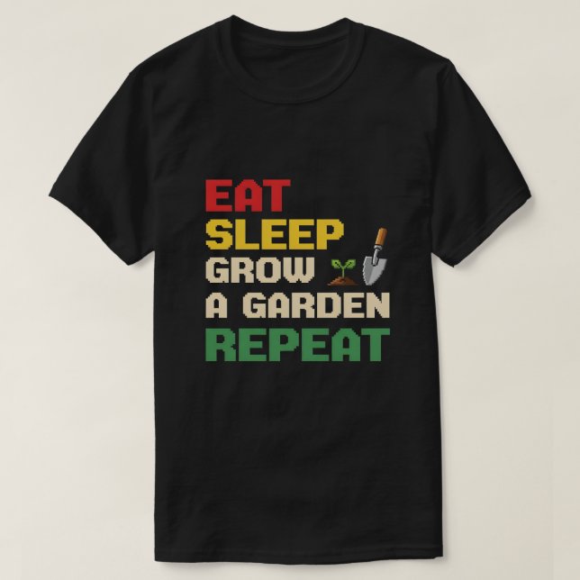Camiseta Coleção de Abelhas da Discoteca do Jardim Cresce R (Frente do Design)