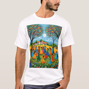 Camiseta Coleção de aldeias - Anciãos e Pastas na Coluna A