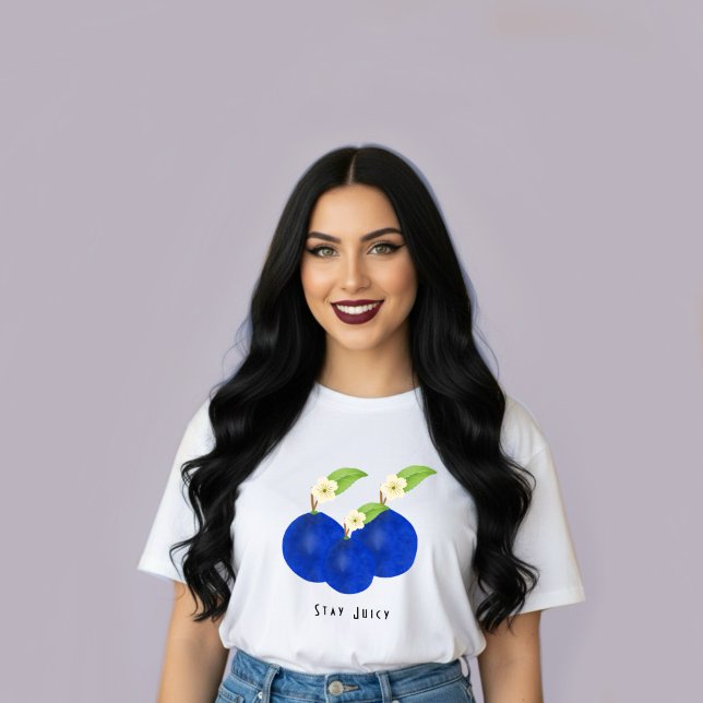 Camiseta Coleção de Ameixas Botânicas (Criador carregado)