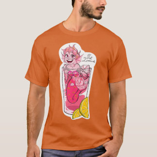 Camiseta Coleção de Bebidas Sereias com Limonada Rosa