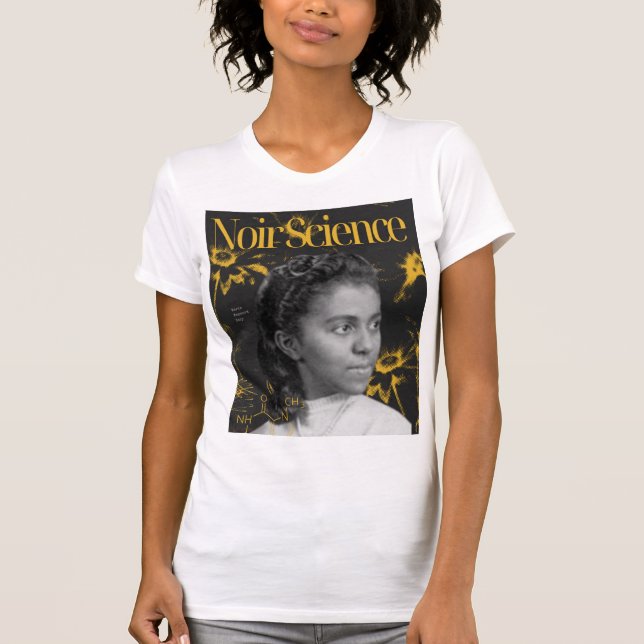 Camiseta Coleção de Cápsulas de Ciência do Noir: Marie Mayn (Frente)