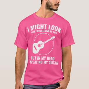 Camiseta Coleção de Cordas de Notas de Violão Acústico de M