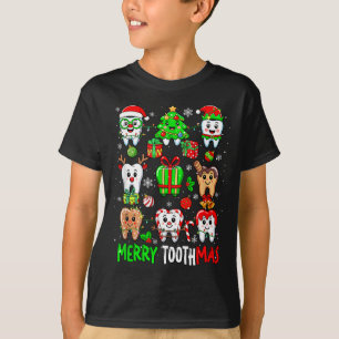 Camiseta Coleção de Dentes Merry Toothmas Papai Noel Rena X