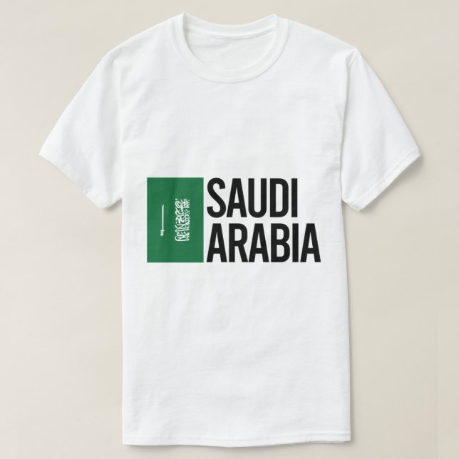 Camiseta Coleção de Design mínimo da Arábia Saudita (Frente do Design)