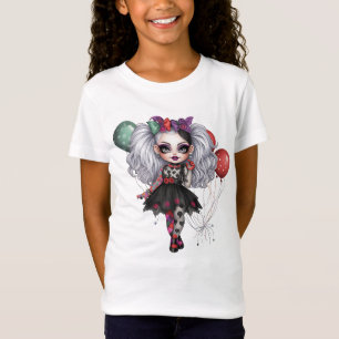Camiseta Coleção de Designs de Halloween de uma Garota Fofa