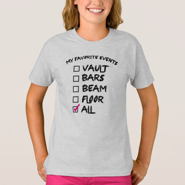 Camiseta Coleção de eventos de ginástica (Frente)