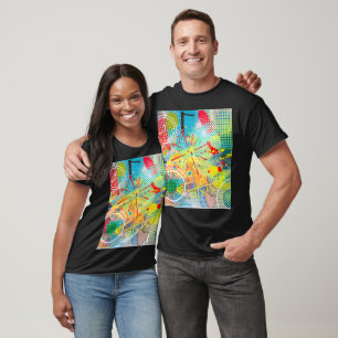 Camiseta Coleção de Explosão de Cores