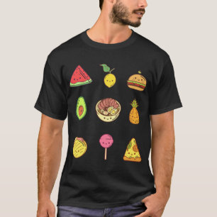 Camiseta Coleção de frutas bonitinhas de Kawaii, amante de