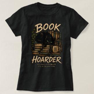 Camiseta Coleção de Gatos Amantes de Livros