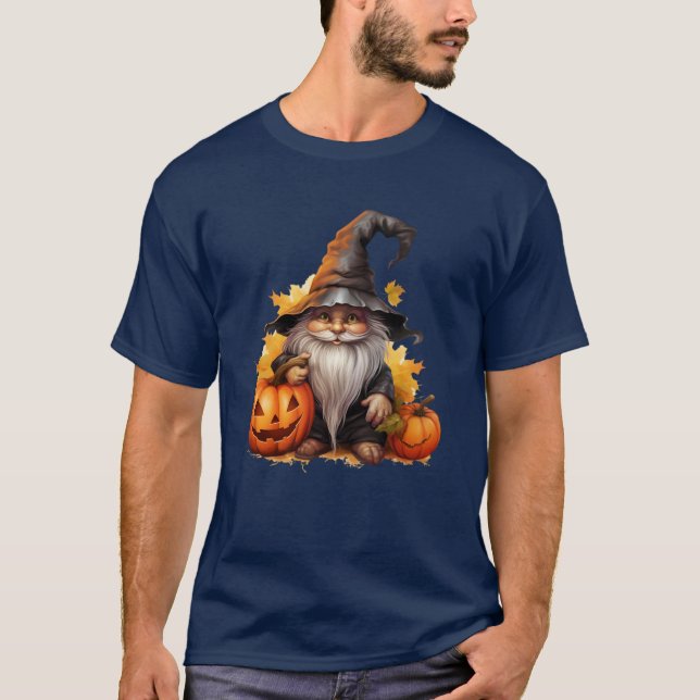 Camiseta Coleção de Halloween - Magia Charming Gnomo (Frente)