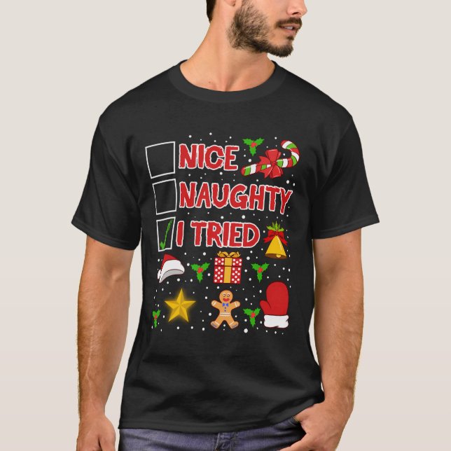 Camiseta Coleção de Humor Adulto de Natal (Frente)