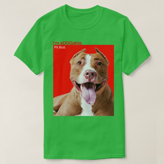 Camiseta Coleção de impressão de Puppy Im Pit Bu americano  (Frente do Design)