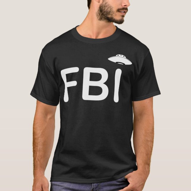 Camiseta Coleção de Impressão Perfeitamente Elegante Fbi Vs (Frente)
