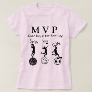 Camiseta Coleção de Linhas Desportivas - Camisa-T feminina