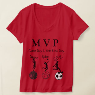 Camiseta Coleção de Linhas Desportivas - Camisa-T feminina