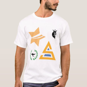 Camiseta Coleção de Logotipos e Símbolos Abstratos