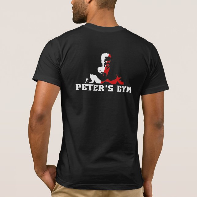 Camiseta "Coleção de Logotipos Oficiais do Gym de Peter (Verso)