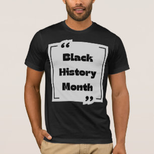 Camiseta Coleção de Meses de Histórico Preto