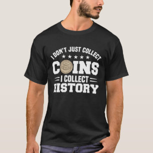 Camiseta Coleção de Moedas Hobby Numismata Moeda Numismátic