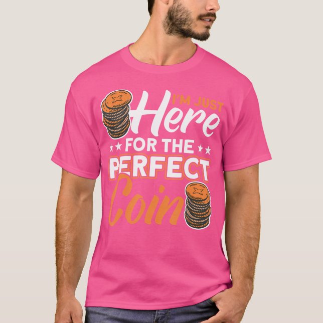 Camiseta Coleção de Moedas Hobby Numismata Moeda Numismátic (Frente)