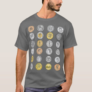 Camiseta Coleção De Moedas Para Coletor De Moedas Numismati