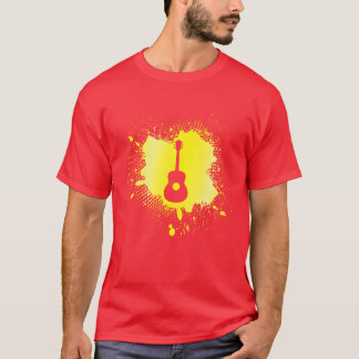 Camiseta coleção de músicas de guitarra