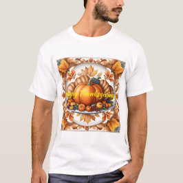 Camiseta Coleção de Outono de Pumpkin de Ação de Graças Pop