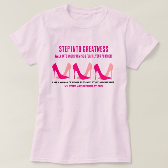 Camiseta Coleção de Presentes de Fé - Senhoras (Frente do Design)