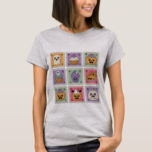 Camiseta Coleção de Selos de Guloseimas Assombradas Kawai