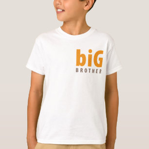 Camiseta COLEÇÃO DE SIBLINGS - irmão mais velho {laranja}