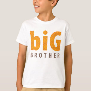 Camiseta COLEÇÃO DE SIBLINGS - irmão mais velho {laranja}