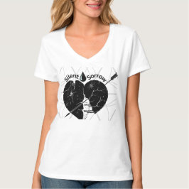 Camiseta Coleção de tristeza silenciosa.