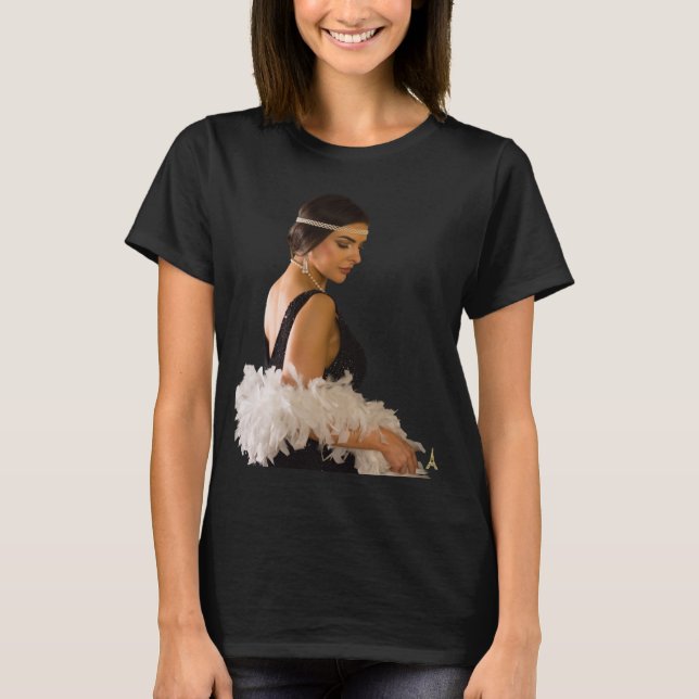 Camiseta Coleção Diva Deliciosa. Celeste (Frente)