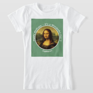 Camiseta Coleção do Partido Leonardo da Vinci Mona Lisa
