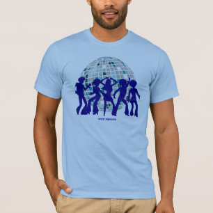 Camiseta Coleção do T do disco: Bola do azul do disco
