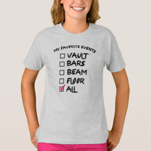 Camiseta Coleção dos eventos da ginástica