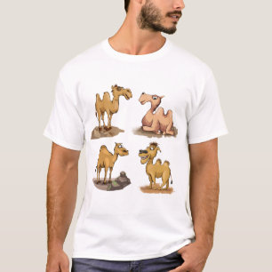 Camiseta Coleção Engraçada de Camelos.