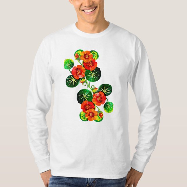 Camiseta coleção Flores do Brasil capuchinha,  (Frente)