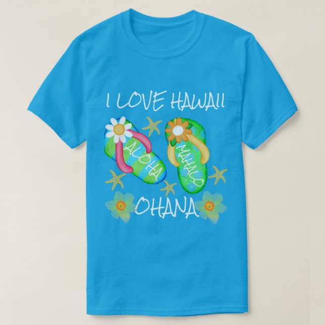 Camiseta Coleção Hawaii Aloha (Frente do Design)